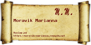 Moravik Marianna névjegykártya